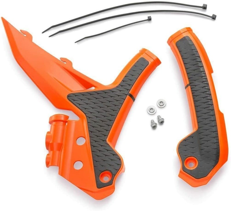KTM PowerParts Factory Racing Frame Protection Set - Black/Orange - Image 1